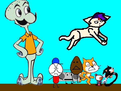 Add yourself being chased by sqeegee! 