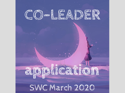 SWC co-leader application March 2020 