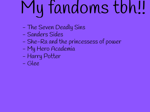 Logical's Fandoms