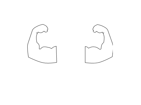 Buff arms for Numberblocks