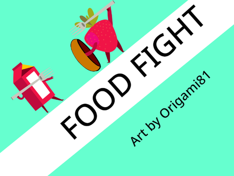 FOOD FIGHT: An Interesting scrolling picture by Origami81