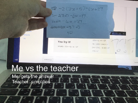 » Me VS My Teacher «