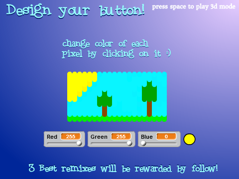 3D Landscape Button!