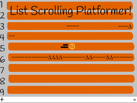 List scrolling platformer [FIXED]