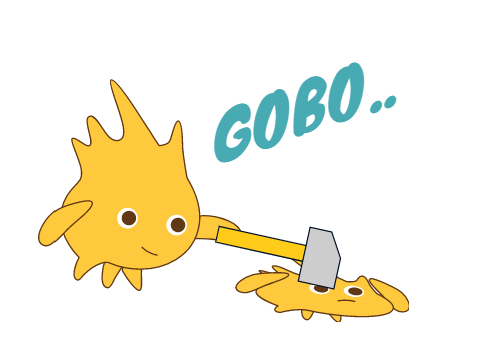 gobo gets bonked 