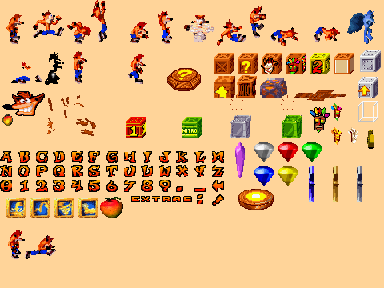 Crash Bandicoot GBA Sprites Fixed