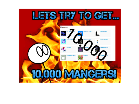 Logo for the studio: Let's get 10,000 Managers by the end of 2021!