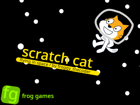 Scratch Cat Being an Astronaut