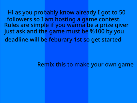 [Closed] 50 Follower Contest