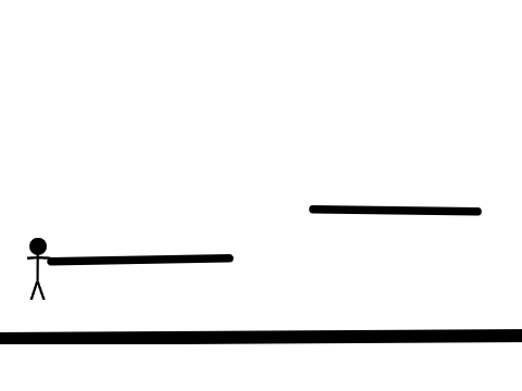 Stick Figure running animation with colors