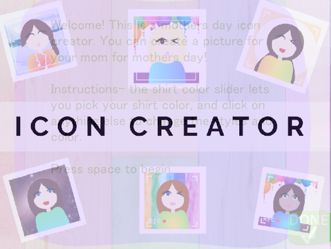 Mothers day female Icon creator