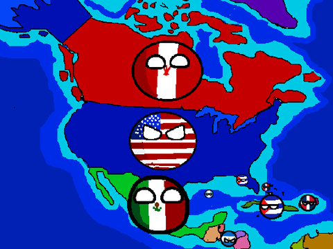 North America map