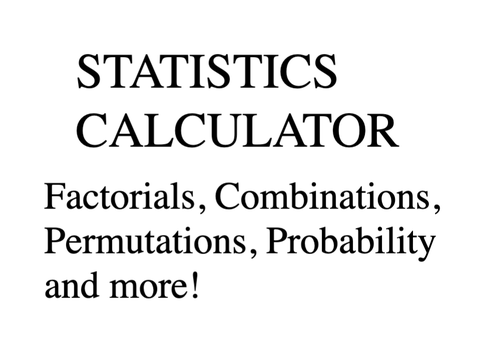 Statistics Calculator