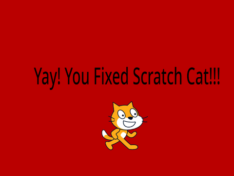 Scratch Cat Broke! Fix Him!!