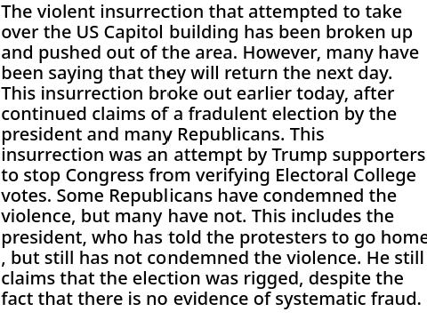 Capitol announced secure, insurrectionists say that they will return