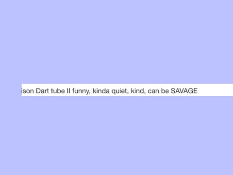 I DID NOT PUT THAT IN A BIO-
