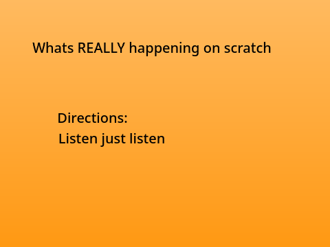 Whats Really Happening on Scratch