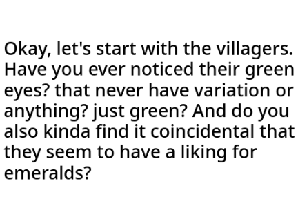 Minecraft theory on immortality, villagers, some bits of the nether, pillagers, and other things
