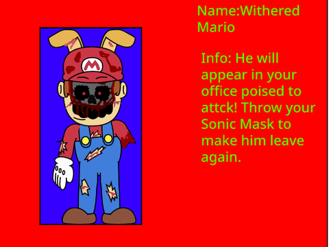 The master ultimate night Withered Mario