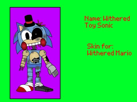 Ultimate master night skin Withered Toy Sonic