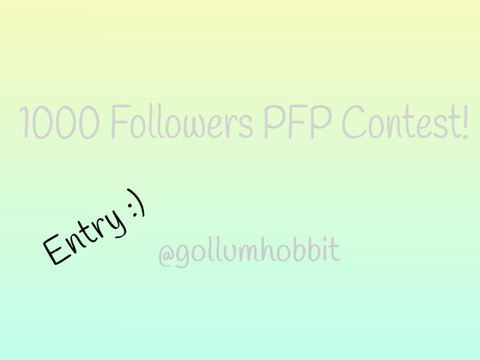 1000 Followers PFP Entry! 