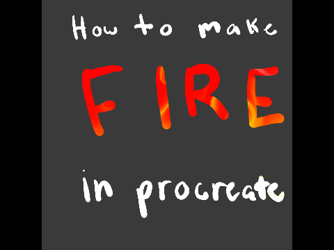 How To Make Fire in Procreate!