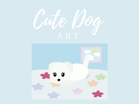 「cute dog art 」