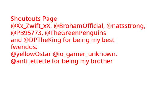 shoutouts