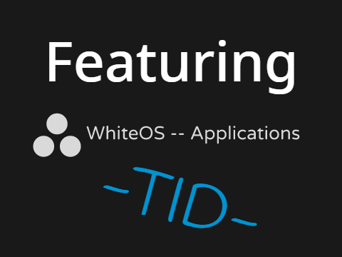 WhiteOS Applications Keyboard