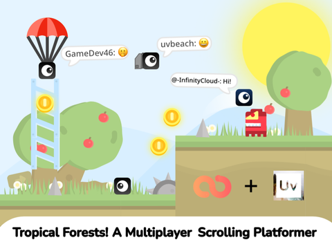 Tropical Forests! ll Collab! ll A Multiplayer Scrolling Platformer!                #Games #Al… 