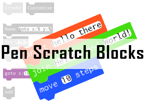 Pen Scratch Blocks