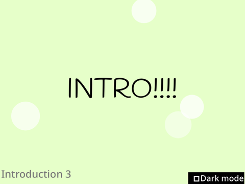 Intro Tutorial