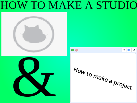 How to make a Studio & a project (scratch for newcomers)