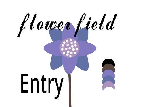 Flower field art contest entry