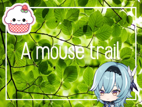A mouse trail