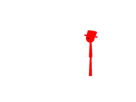 a little test in bitmap mr. stickman moves