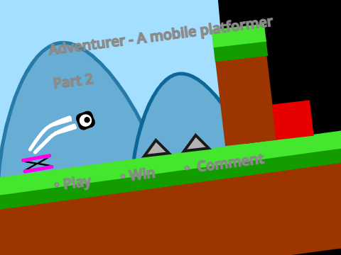 My first game - Adventurer - A mobile platformer - Part 2                     #games #all #art