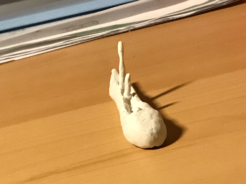 A clay boat I made