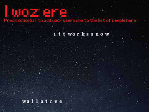 I woz ere