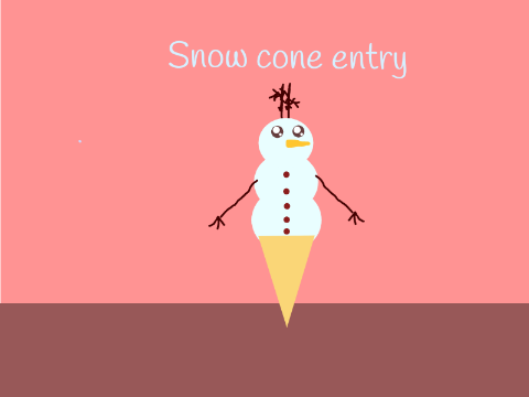 Snow Cone Art Contest entry