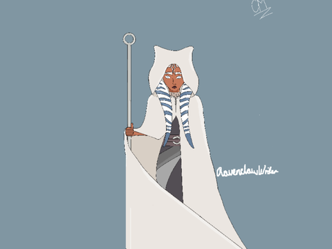 Ahsoka fanart|| Experimenting with highlights and shading
