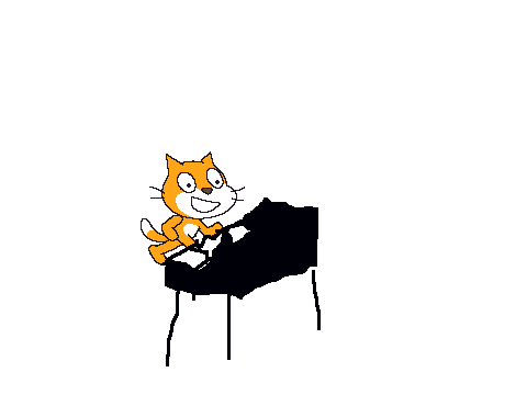 the scratch cat plays the piano! tune 2