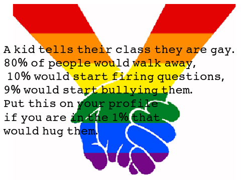 Don't be homophobic! Be kind! 