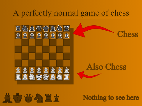 A perfectly normal game of chess