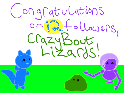 Congrats, @CrazyBoutLizards!