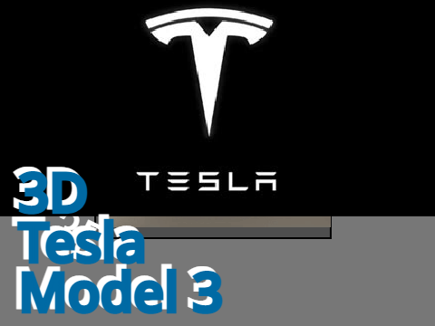 Tesla model 3 (3D interactive) 