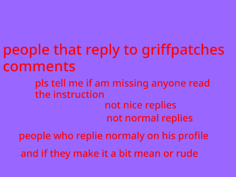 griffpatches comments......