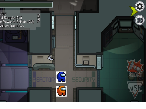 among us animation ghost report body