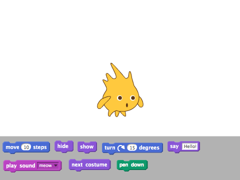 Scratch in Scratch 1:  Control Gobo