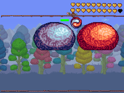 Terraria Slime god boss fight